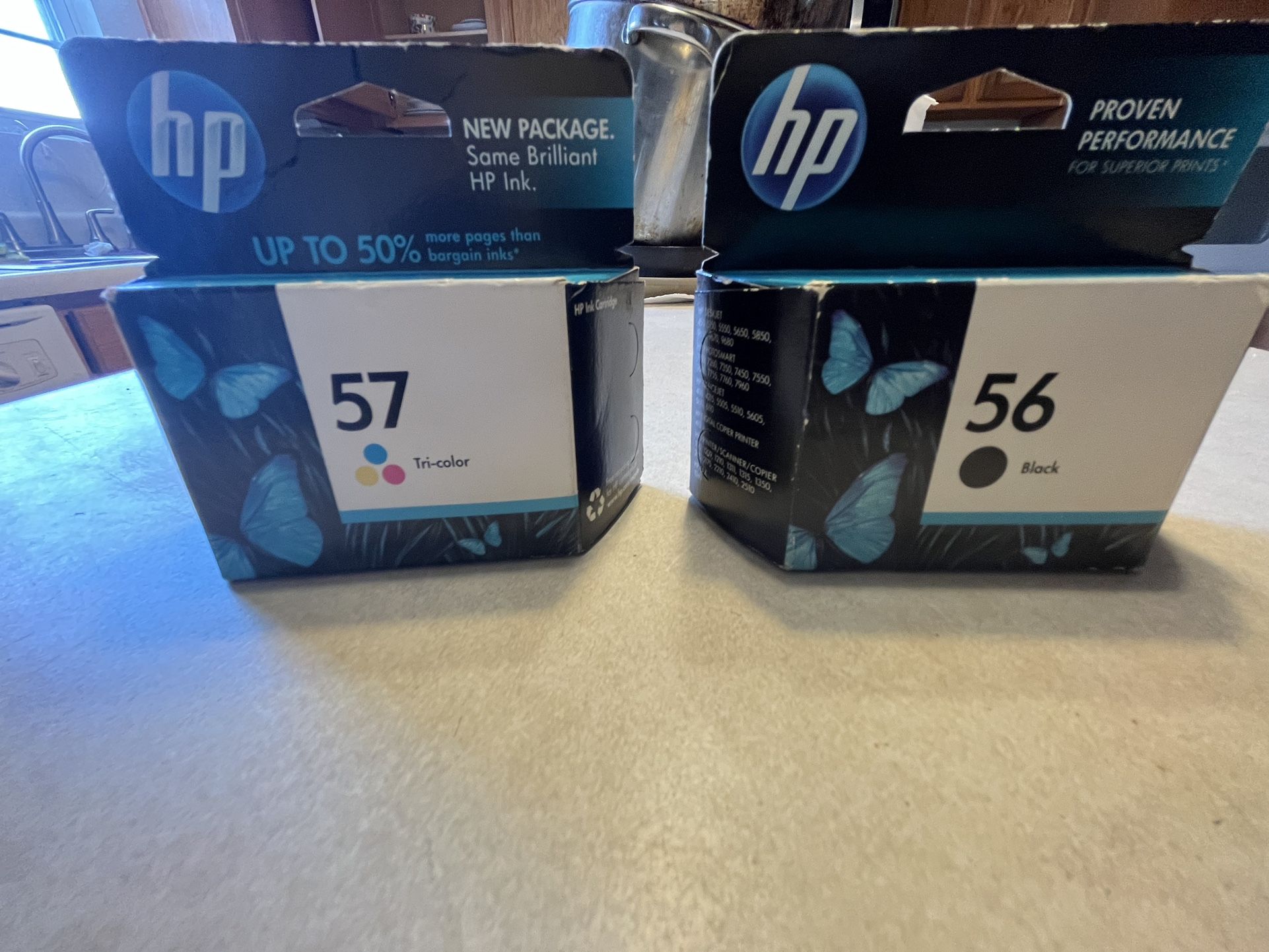 HP Cartridge / Cartridges 56 Tri-color and 57 Black 