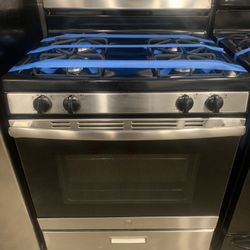 GE Used Gas Stove Stainless Steel Working Perfectly 4 Months Warranty 