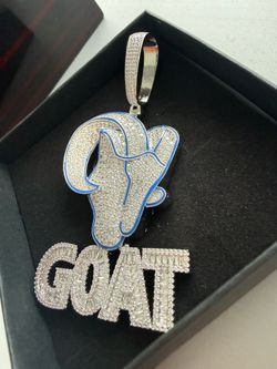 Diamond goat pendent