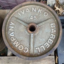 Ivanko Barbell Company USA OM Series 45 Lb  Deep Dish Plates