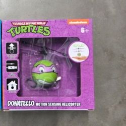 Teenage Mutant Ninja Turtles TMNT Donatello Motion Sensing Heli-Ball Helicopter, Nickelodeon, NEW!