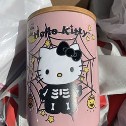 Pink Hello Kitty Halloween Canister