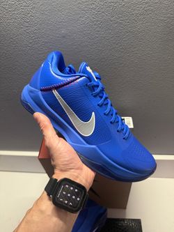 Nike Kobe 5 Blue Low-Top Basketball Sneaker
