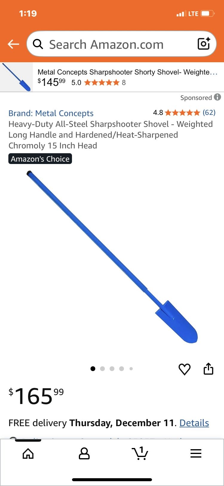 Sharpshooter 78 In Trench Shoval Weighted  15 Inch Blade Old Shool In south Scottsdale 