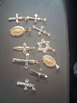 Gold pendants
