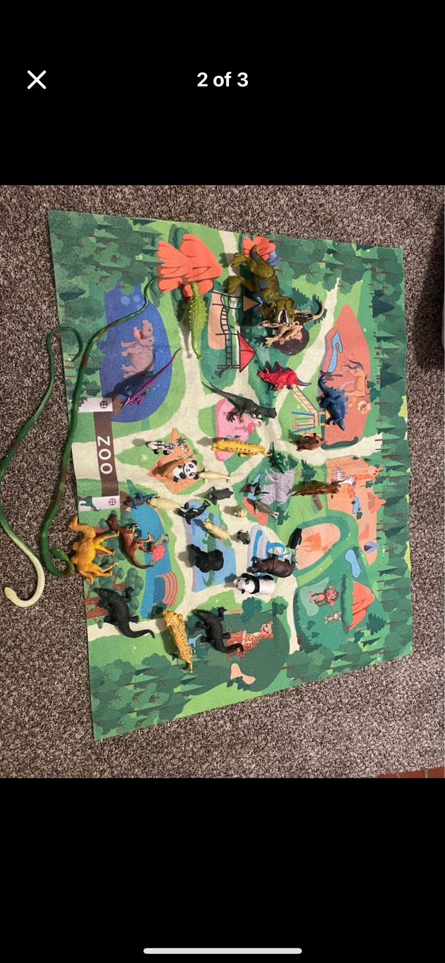 Zoo Animals And Mat
