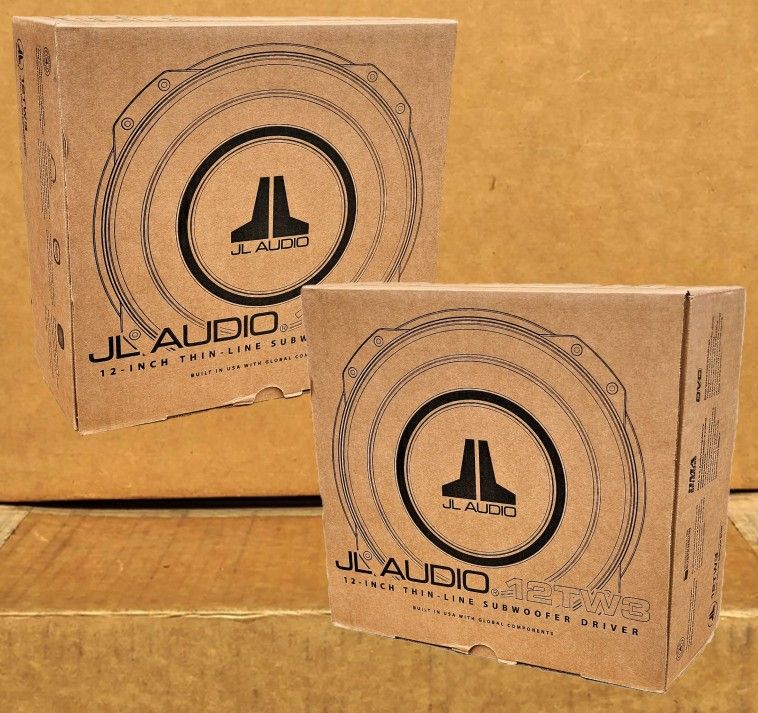JL Audio TW3 Series 12" Dual Voice Coil Shallow Truck Subwoofers 1600 Watts 12TW3 Package 🚨 Payment Options Available 🚨 No Credit Needed 🚨