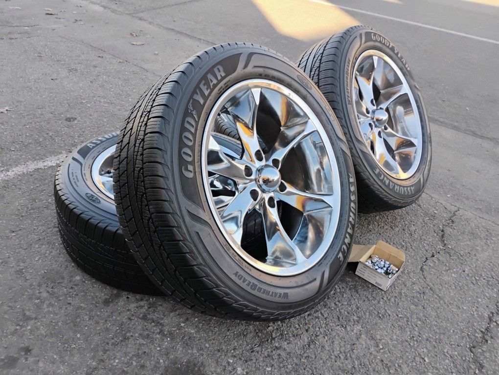 Chevy And GMC And Toyota Wheels 255/55/20" Goodyear 