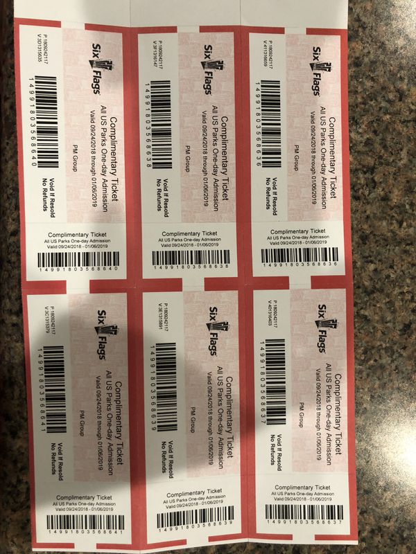 Six Flags Tickets For Sale In San Antonio TX OfferUp