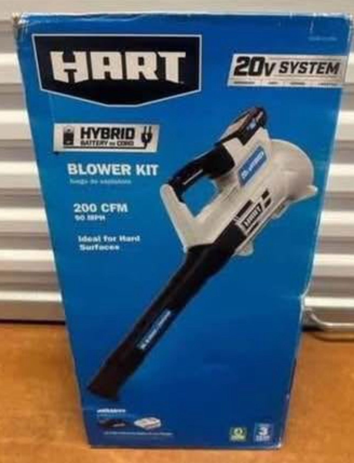 Hart 20V Blower Sweeper 200 CFM New in box sealed comes with charger and battery.