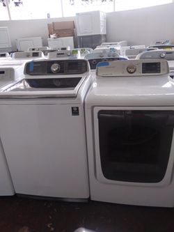 Samsung top load washer and dryer set working perfectly