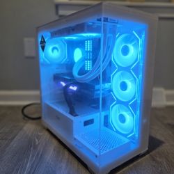 High-End White Gaming PC | Ryzen 5 7600X | RTX 3080 10GB | 32GB DDR5 | 1tb SSD
