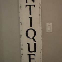 Metal Antiques Sign