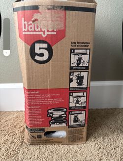 InSinkErator Badger 5 1/2 HP Garbage Disposal - New