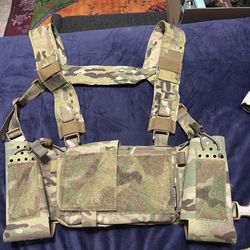 Spiritus Systems Micro Fight Mk4 Chest Rig Multicam Full Setup w/ Fat Straps & Wings