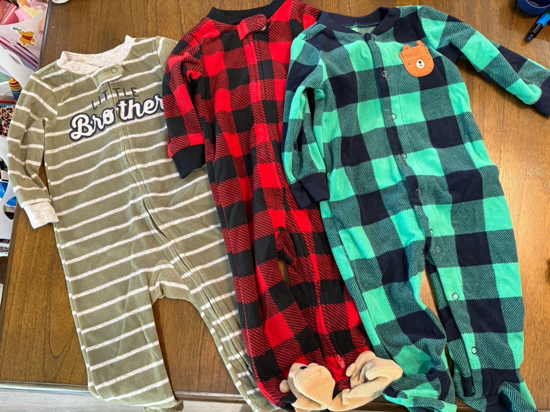 9 Month Fleece Sleepers $3
