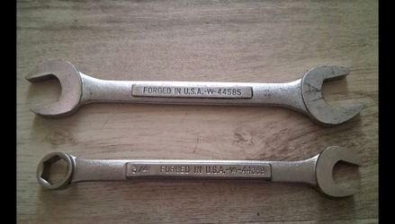 Pair of Craftsmans Standard Double Open Wrenches
