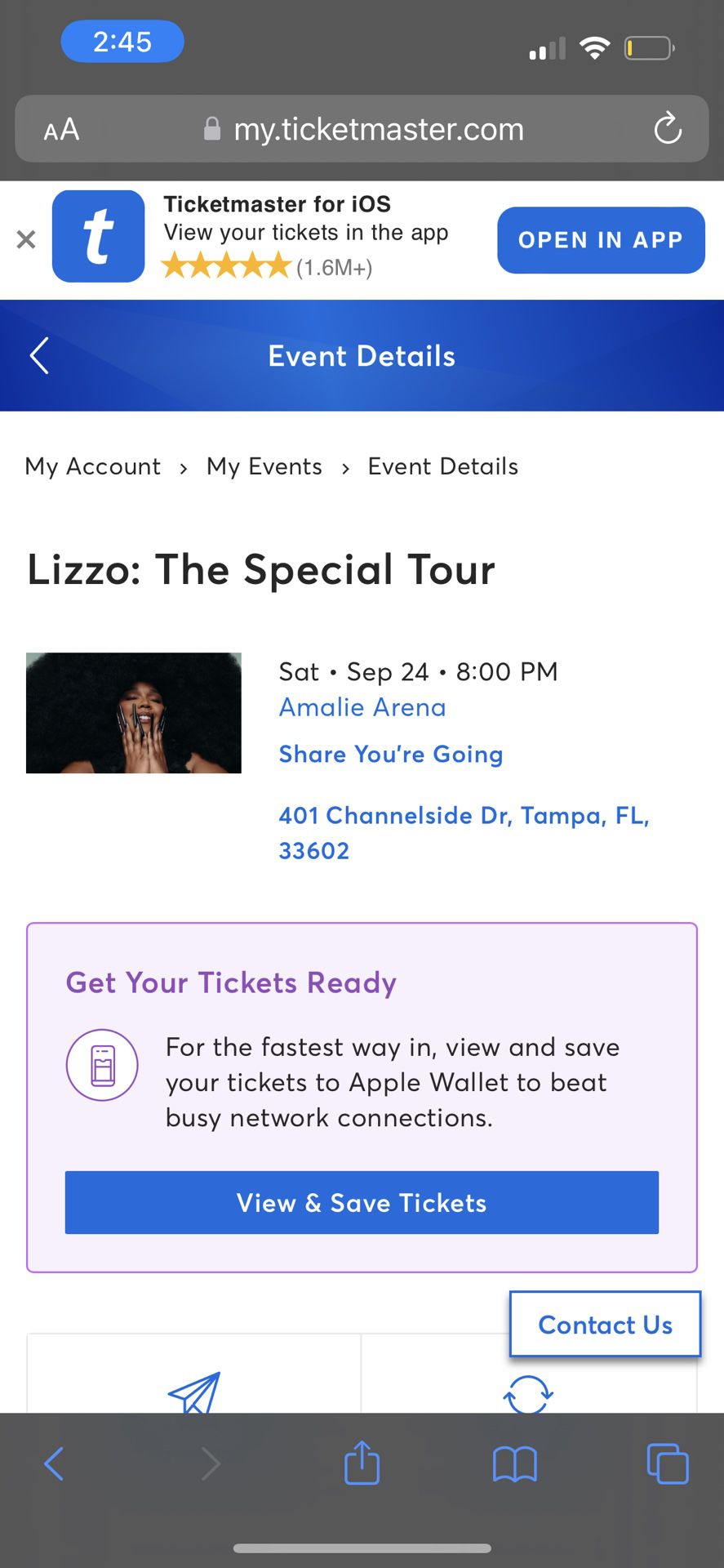 Lizzo Special Tour Tampa 