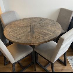 Table Round With 4 Chairs