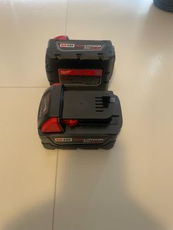 New Milwaukee Batteries M18 XC 5.0 $70 Each Cada Una