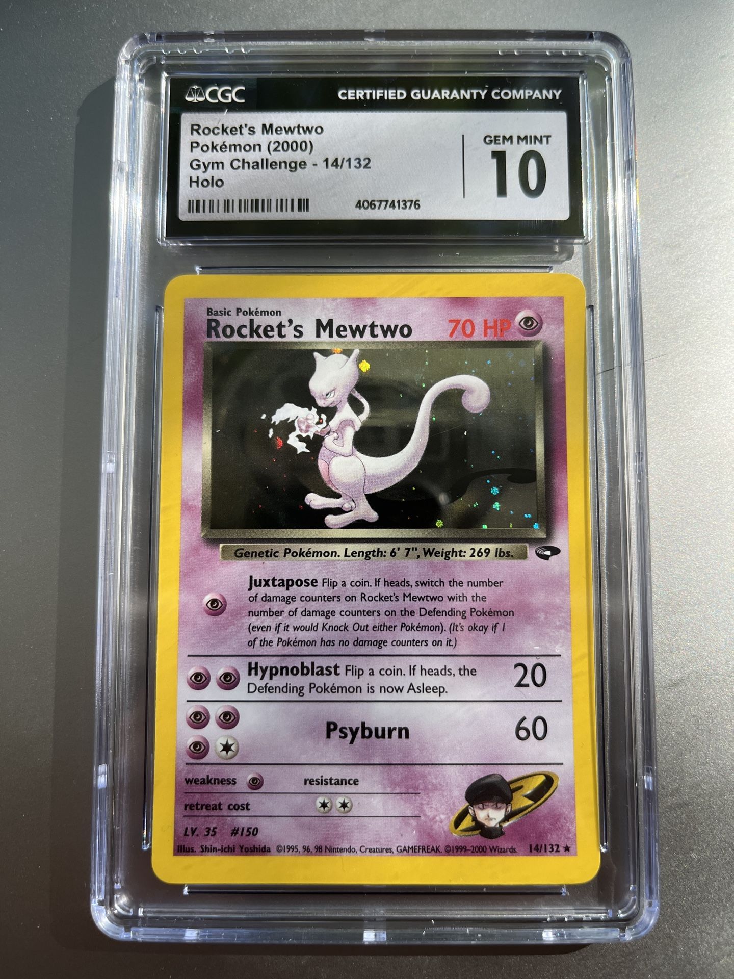 Rocket’s Mewtwo #14 CGC 10