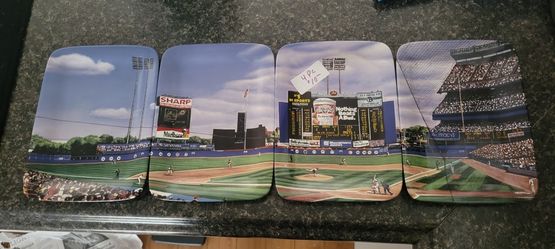 Shea Stadium Set Of 4 Plates