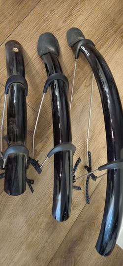 Black Bicycle Mudguards / Fenders Set