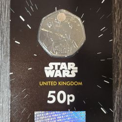 Princess Leah & Luke Skywalker 50p Legal Tender Original Star Wars Trilogy Coin