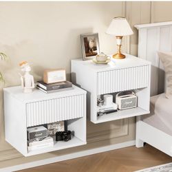 Nightstand Set of 2 White (N130)