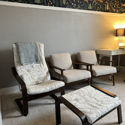 West Elm Conversation Set Plus IKEA Arm Chair