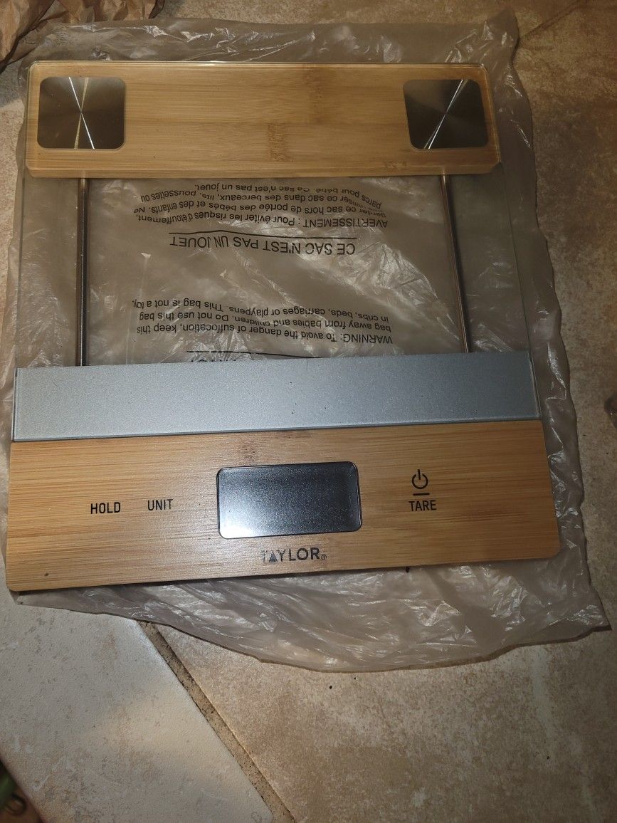 Taylor Digital Glass/Bamboo Household Kitchen Scale
