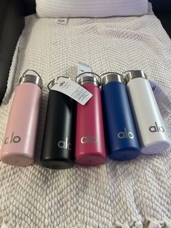 Alo Yoga Stainless Steel Water Bottles – Set of 5