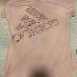 Womens Pink Adidas Shirt Small