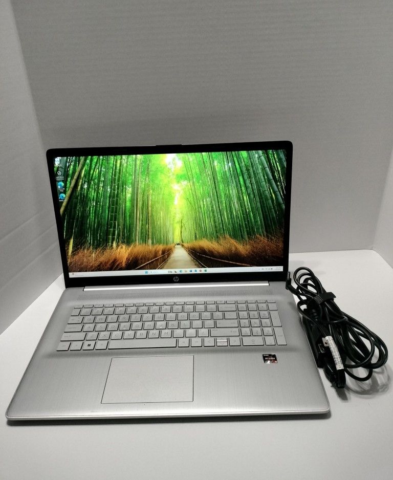 HP 17.3" Ryzen laptop w/ 512GB NVMe SSD, 16GB RAM, and charger for $279.99 obo! Weekend Special!