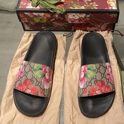 Authentic Gucci Floral Slides