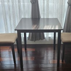 Dining Table Set with Two Chairs 