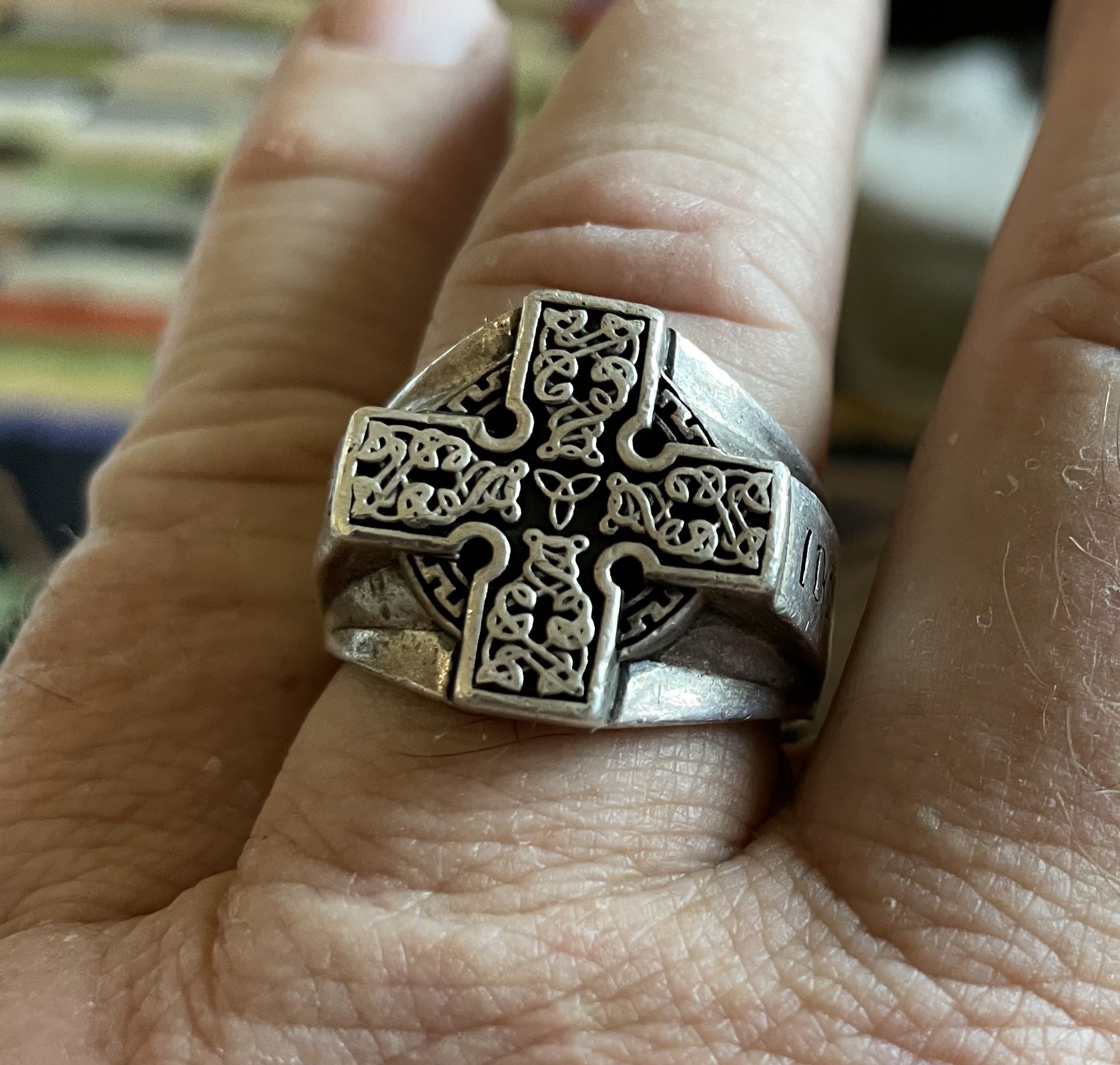 Custom Made 925 Sterling Silver Ring: Celtic Cross Rings 