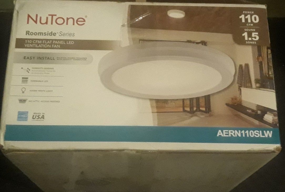 NuTone 110 CFM bathroom exhaust fan with light