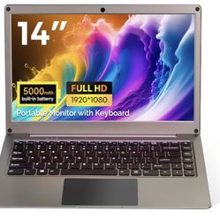 Portable monitor with keyboard, Built-in Battery