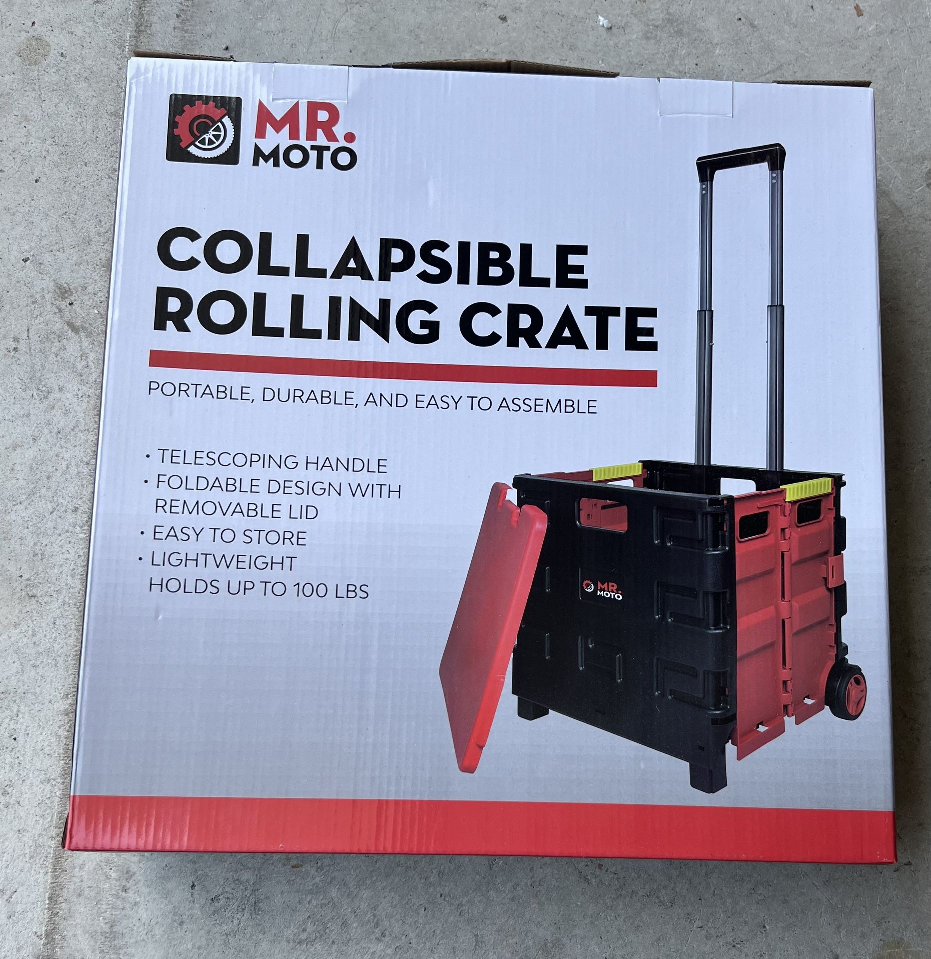 Collapsing Rolling Crate