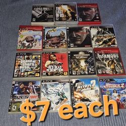 Playstation 3 Ps3 Games $7 Each