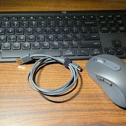 Logitech MX Keys S Keyboard and M650 L Mouse