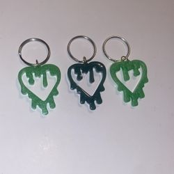 Dripping Heart Keychain 