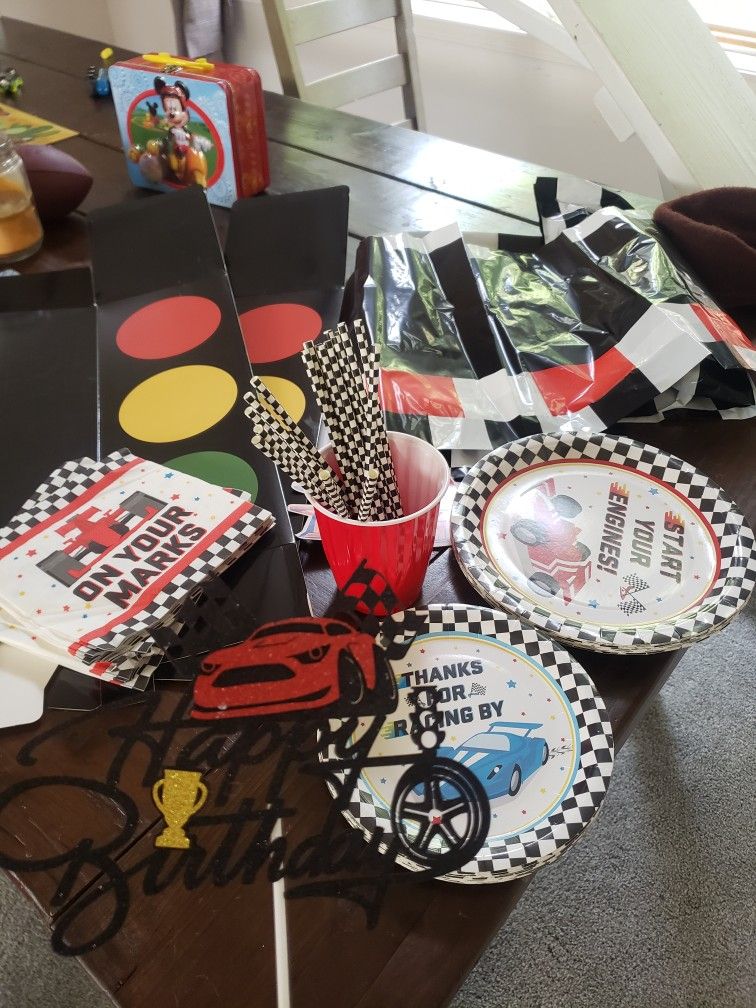 Race Car Toddler Birthday Decor