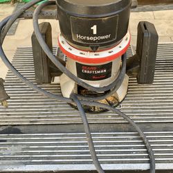 Sears Craftsman Router, Table, Accessories 