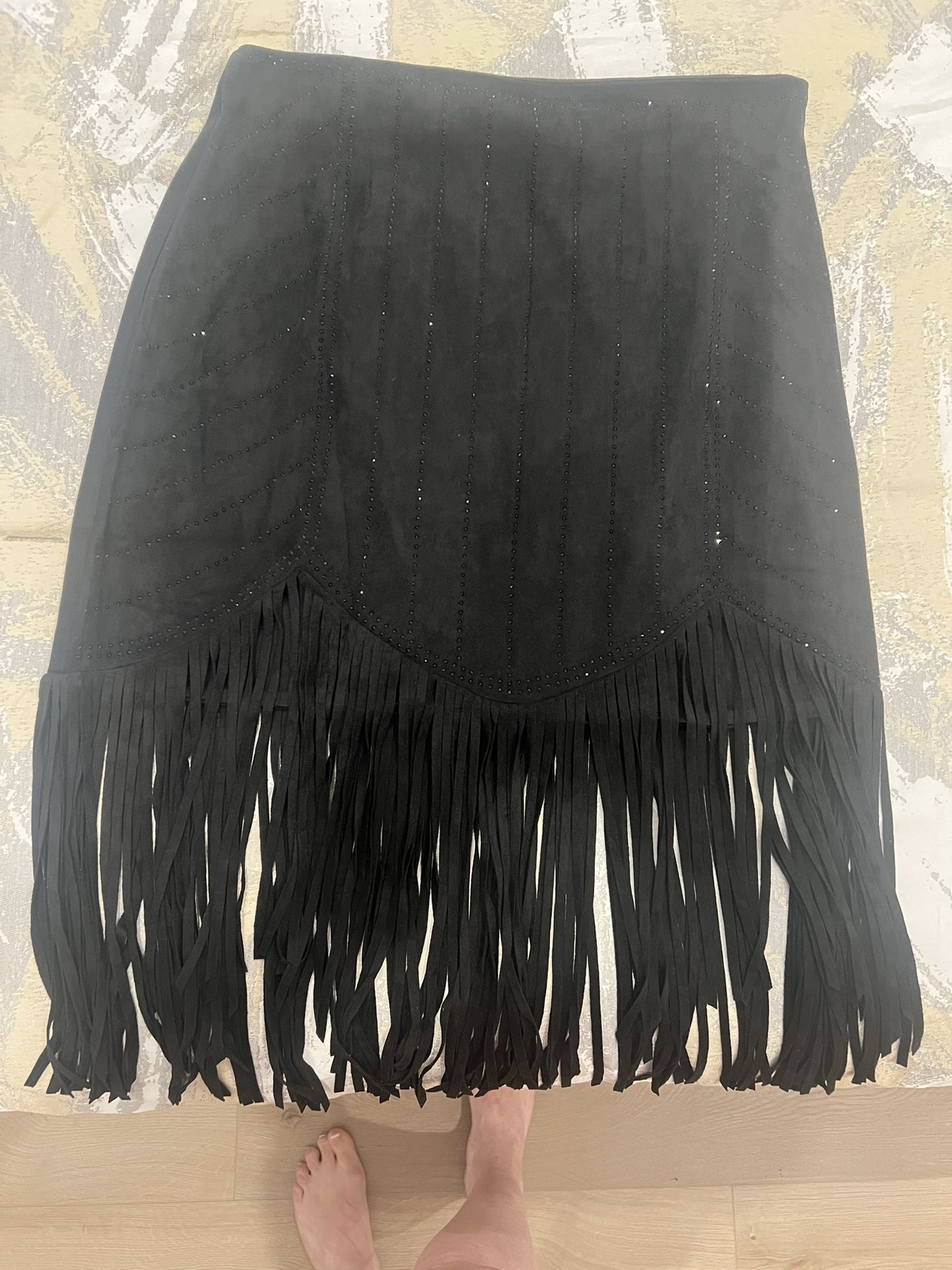 Cowgirl Fringe Skirt Size Large