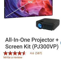 All-In-One Projector + Screen Kit (PJ300VP)