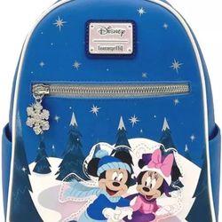Loungefly 'Mickey And Minnie Ice Skating' Backpack