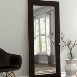Standing Wood Mirror 