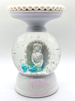 New Bath And Body Works Mermaid Globe Candle Holder